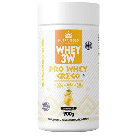 WHEY PROTEIN PRO IOGURTE GREGO DE MARACUJA (POTE) 900G - NUTRA GOLD