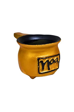 CALDEIRAO DOURADO PARA INCENSOS - NOA
