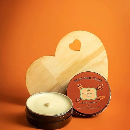 VELA AROMATICA CONFIANCA CANELA E CRAVO 70G (PEQUENA)