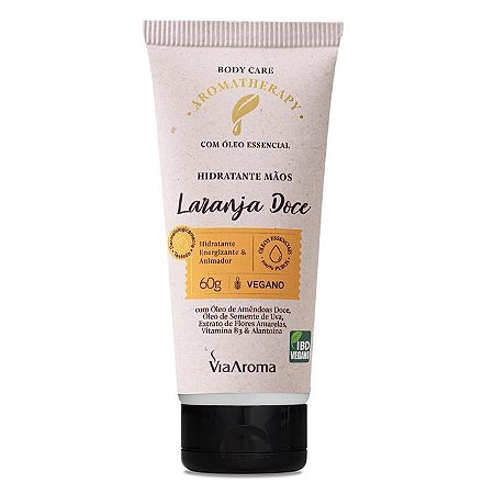 CREME MAOS AROMATHERAPY LARANJA DOCE 60G - VIA AROMA