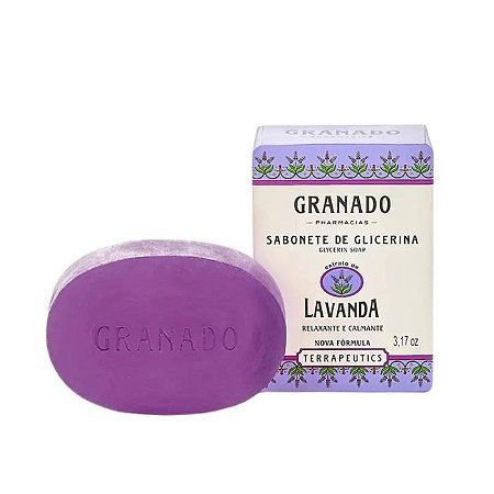 SABONETE DE GLICERINA LAVANDA 90G - GRANADO