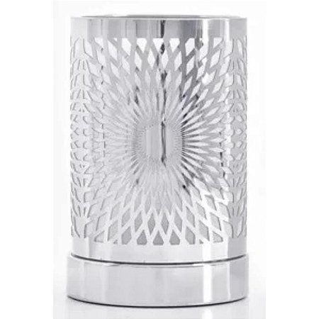 DIFUSOR ELETRICO DE AROMAS - ABAJUR QUE AROMATIZA (Sirius Prata Led) 127v