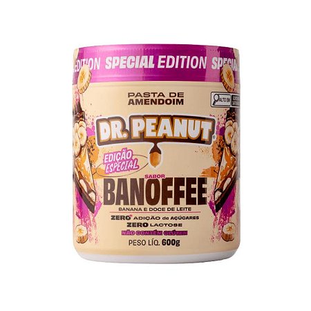 PASTA DE AMENDOIM BANOFFE 600G - DR PEANUT