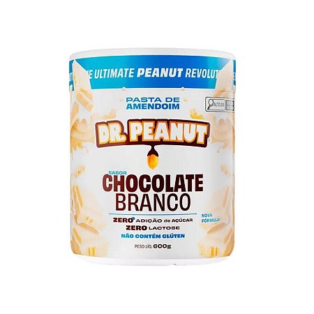 PASTA DE AMENDOIM CHOCOLATE BRANCO 600G - DR PEANUT