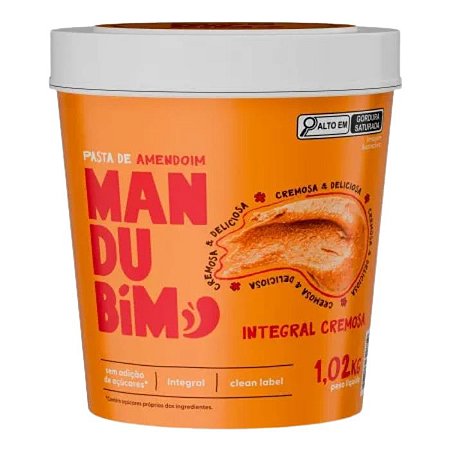 MANDUBIM 1,02KG PASTA AMENDOIM INTEGRAL