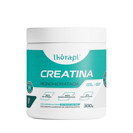 CREATINA MONOHIDRATADA EM PÓ 300 G - THÉRAPI