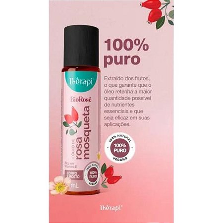 OLEO DE ROSA MOSQUETA BIOROSE ROLLON 10 ML - THERAPI