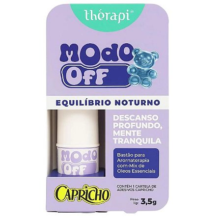 OLEO ESSENCIAL EM BASTÃO MODO OFF - THERAPI