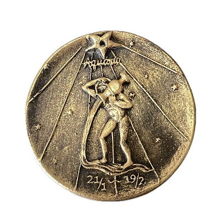 INCENSARIO  SIGNO  AQUARIO  DOURADO - NOA