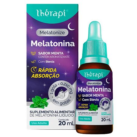 MELATONIZE  (MELATONINA) 20ML GOTAS RAPIDA ABSORÇAO  (MENTA) - THERAPI