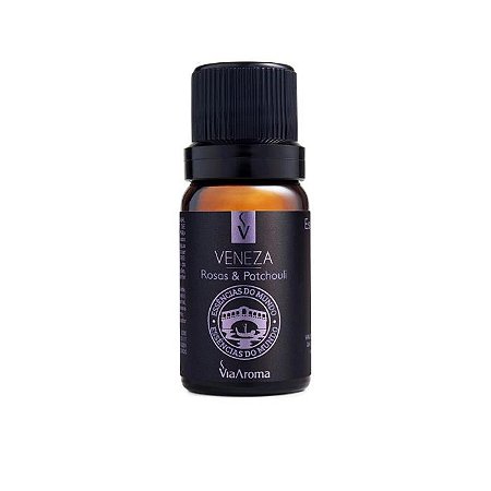 Essência Veneza Rosas e Patchouli 10ml – Via Aroma | Linha Mundo