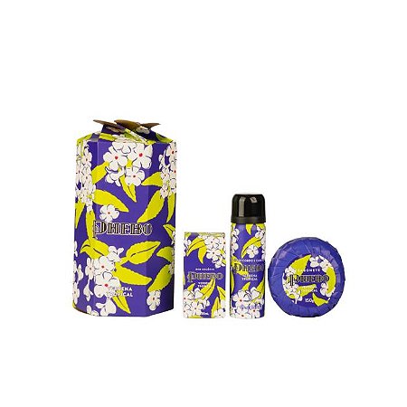 KIT PHEBO - SPRAY CORPO E CABELO 59ML - SABONETE 150G - COLONIA 30ML VERBENA TROPICAL - GRANADO