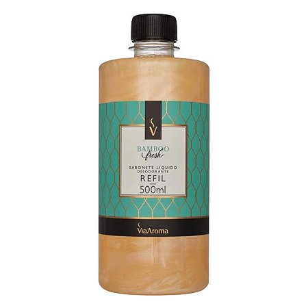 Refil de Sabonete Líquido Bamboo Fresh 500ml – Via Aroma | Linha Clássica
