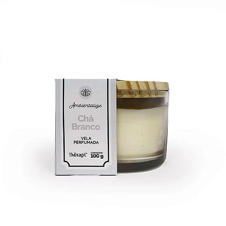 VELA PERFUMADA CHA BRANCO 100 G - THERAPI