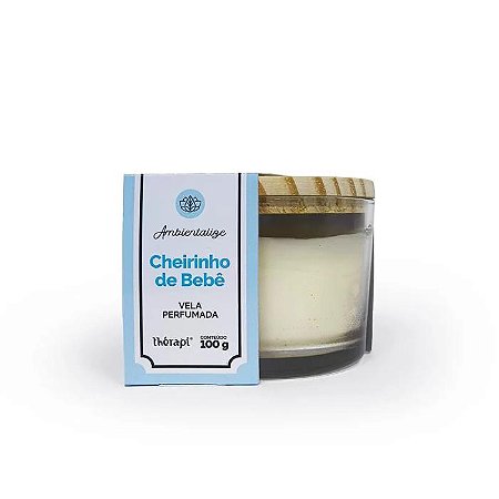 VELA PERFUMADA CHEIRINHO DE BEBE 100 G - THERAPI