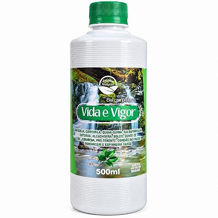 CHA CONCENTRADO DE PLANTAS VIDA E VIGOR 500ML - EQUILIBRIO VITAL
