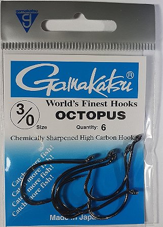 Anzol Octopus Gamakatsu 3/0