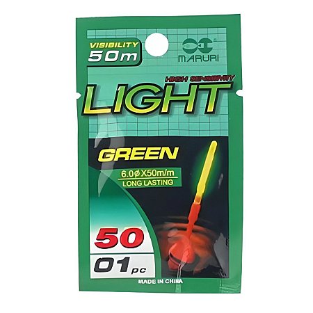 Luz química bastão 50mm Luminoso p/ Pesca Unitário - Maruri