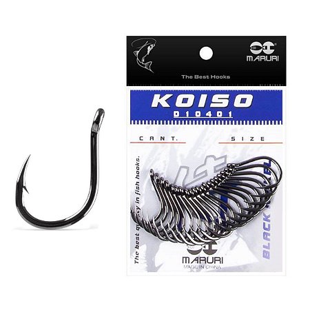 Anzol Koiso Aço Carbono c/ 20 unidades - Maruri