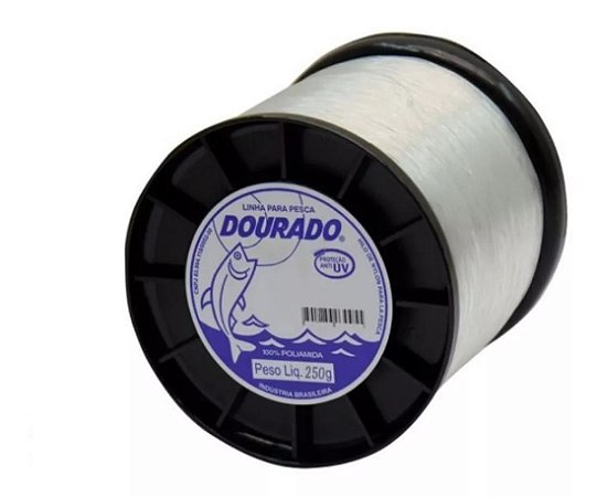 Linha Pesca Dourado Premium 250g Monofilamento Vários Tam.