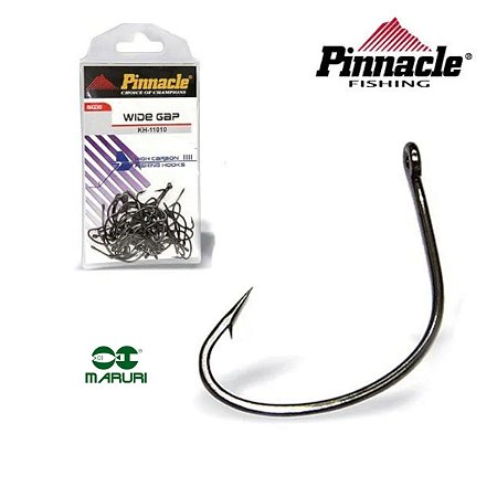 Anzol Pinnacle Wide Gap 2/0 Cartela C/ 25 Unidades