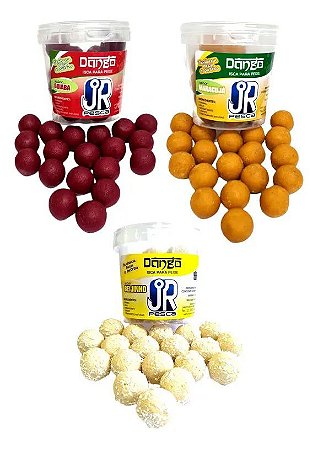 Isca Dango bolinha JR Pesca - Vários Sabores