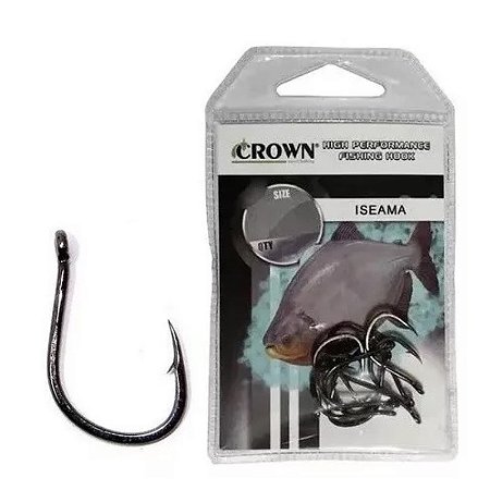 Anzol Crown Iseama Black com fisga