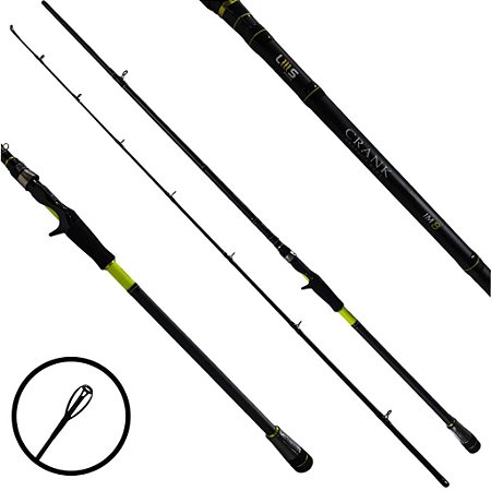 Vara Lumis Crank Cast 8'0" Amarelo 2,40m 60lb 2p Carretilha