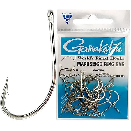 Anzol GAMAKATSU MARUSEIGO Ring Eye - Vários tamanhos