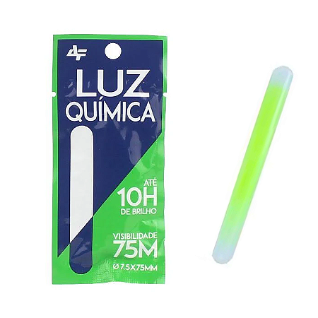Luz química bastão 75mm Luminoso p/ Pesca - Albatroz