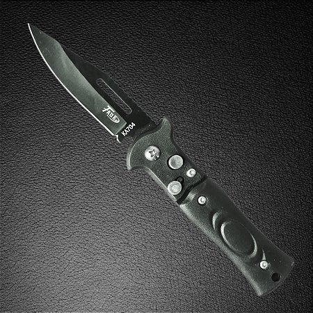 Canivete Militar Automático Com Trava Aço Inox