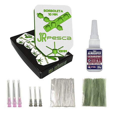 Kit Molde Anteninha Borboleta 10mm - JR Pesca