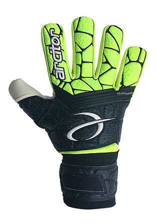 Luvas de Goleiro Arcitor Dumyat Negative Finger Support (Preto Verde-Limão) XW Elite