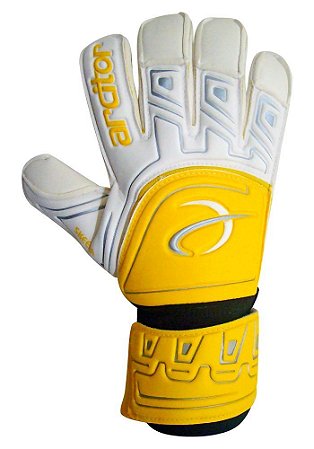 Luvas de Goleiro Arcitor Skeena Rollfinger (Amarelo Branco) AW Elite