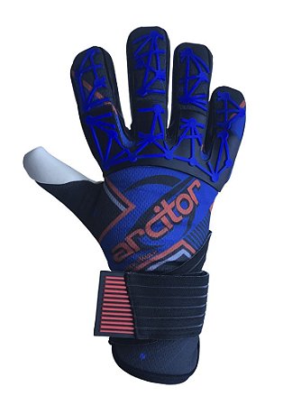 Luvas de Goleiro Arcitor Molekule Mesh Negative (Azul Royal Vermelho) SW PRO