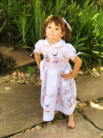 Vestido Infantil Ciranda Cirandinha - 4 anos