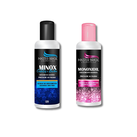 Kit Serum Casal Masculino e Feminino Crescimento Antiqueda Cabelo 240ml
