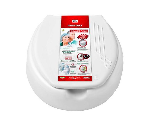 Assento Sanitário Elevado 7,5 cm - Mebuki