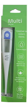 Termometro Digital Febre Adulto Infantil Com Beep Memoria Multilaser
