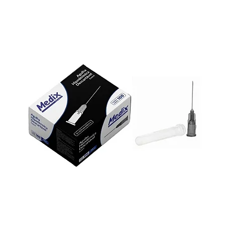 Agulha Hipodérmica Descartável 25x0,70MM (22Gx1) - Caixa com 50 un.