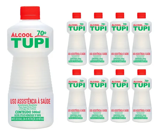Alcool LIquido Etílico 500 ml TUPI
