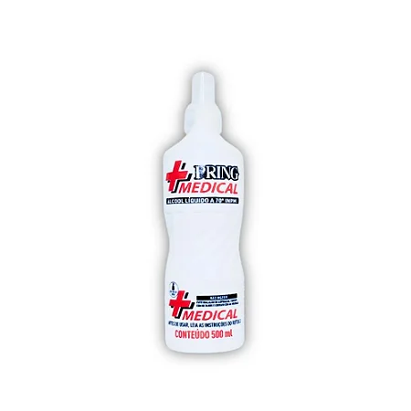 Álcool Líquido Spray 500ml 70º  Pring