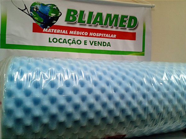 Colchão Caixa Casca De Ovo D20 - Solteiro Anti-escaras - AZUL