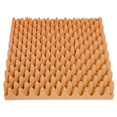 Almofada Caixa De Ovo 40x40 4CM Anti Escaras - Laranja