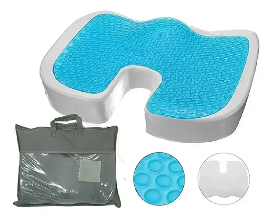 Almofada Anatomica Gel Protetor Coccix C/capa Supermedy
