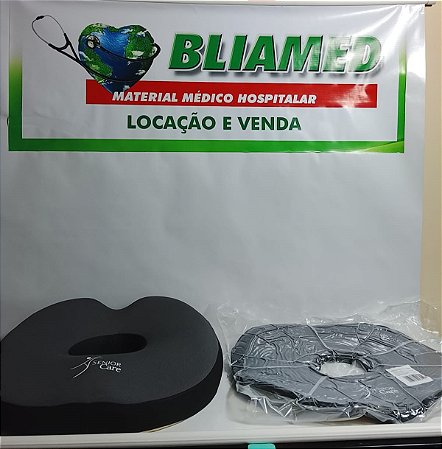 Almofada Anatomica Coccix Oriflex Preta Cap 100 Kg Supermedy