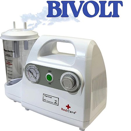 Aspirador Cirúrgico Portátil Red Care Supermedy ASP 1L Bivolt .