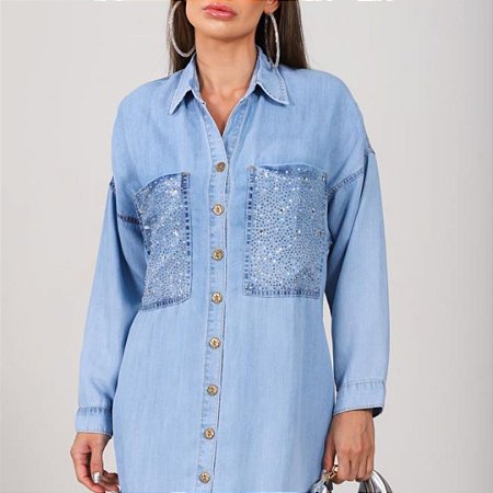Chemise em Liocel com Manga Euforia - ER0003