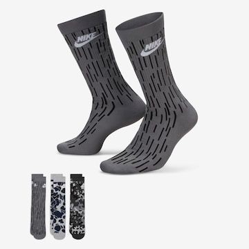 Meia Nike Everyday Essential 3 pares Unissex 39 ao 43 Camuflada
