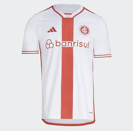Camisa Internacional II 24/25 s/n° Torcedor Adidas Masculina - Branco+Vermelho
